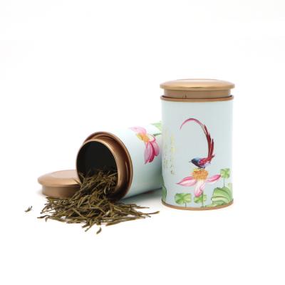 China Bio-degradable tea paper containers coffee beans cardboard tube packaging luxury metal lid food grade paper cans for sale