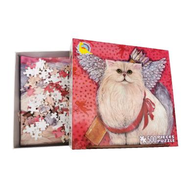 China Cartoon Toy Hot Selling Custom Model Puzzles 500 Pcs Adults Paper Material Puzzles For Adults for sale