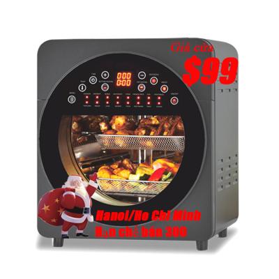 China Oven Oil Free Drop Shipping Vietnam Dropship Vietnam Air Fryer Large Capacity Visible Touch Screen Function 14L Heat Protection Air Deep Fryers for sale