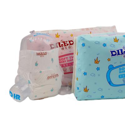 China Cheap Disposable Diapers Printed Soft Pe Backsheet Baby Diapers Best Price Wholesale Diapers Manufacturer for sale