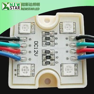 China 4leds Rgb 12v Led Module Light SMD Advertising IP65 Waterproof for sale