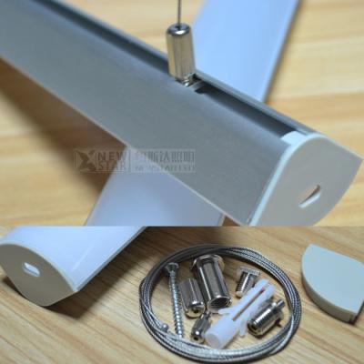 China 20mm width PCB strip light pandent aluminum profile suspended mounted Aluminum channel accessory for home lihgting for sale