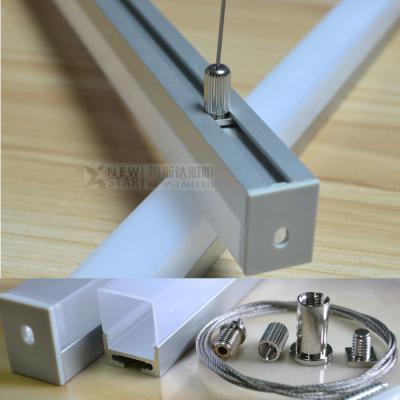 China 15mm width PCB strip light square aluminum profile suspended mounted Aluminum channel accessory for home lihgting for sale