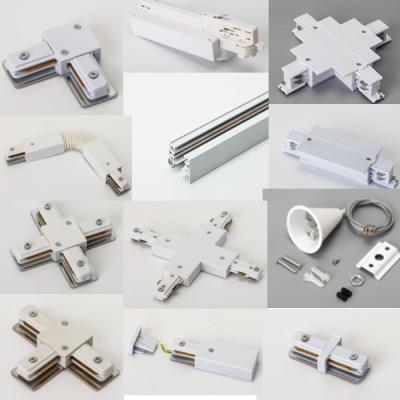 China track rail LED 2 line 3 line 4 line led track light accessory two wire three wire four wire I L T X + connector driver for sale