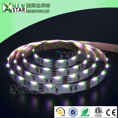 China 020smd Side Emitting 12v 24v RGB emitted from side 60leds 020 side view Led Strips lights, can be ws2811 ws2801 type for sale