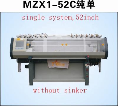 China computerized flat knitting machine single system collar machine sweater knitting machine for sale