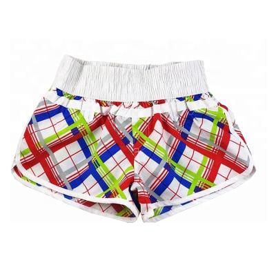 China QUICK DRY custom made Hawaiian summer check beach board shorts women surf shorts handsome and suitable shorts for sale