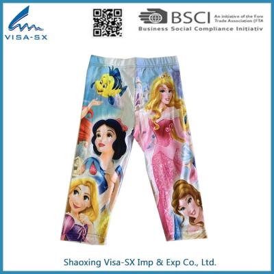 China Breathable Wholesale Custom Printed Girls Leggings for sale