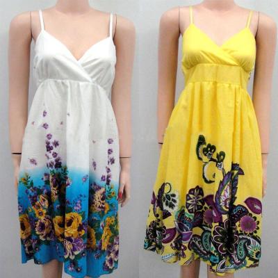 China New Fashion Design Breathable Ladies Fashion Dresses Sling Woman Print Dress Summer for sale