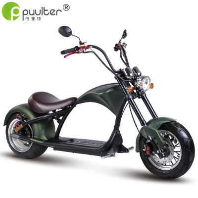 China 2000W 60V20A EEC citycoco electric scooter with new design 12 inch for sale