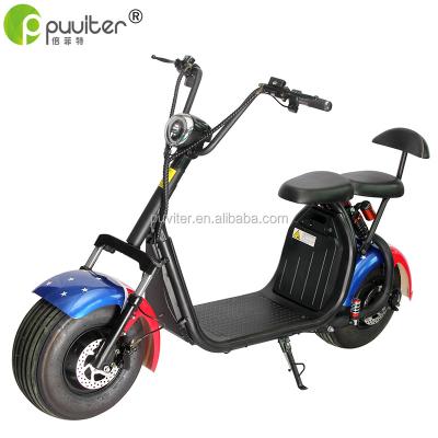 China 2019COC citycoco battery electric scooter 60V 20A 1500w removable electric scooter motor, adult electric motorcycle 18*9.5 inch (C07) for sale