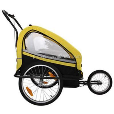 China 2020 Amazon Outdoor Hot Selling 2 Seater Foldable Bicycle Baby Bike Trailer for sale