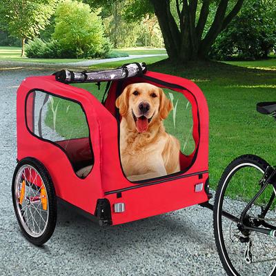 China 2020 Eco-Friendly NEW Collapsible Pet Bike Trailer Dog Cat Bicycle Pram Stroller Jogger (PT004) for sale