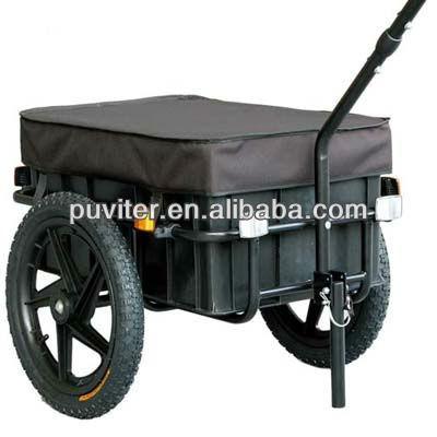 China Heavy Duty Load Factory Steel Frame Trailer Family Bicycle Cargo Utility Trailer for sale