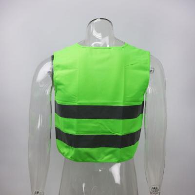 China Visible Visible Custom Reflective Road Safety Clothing High Top Green Running Vest For Children EN1150:1999 Reflective Safety Vest Marks for sale