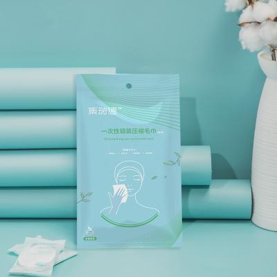 China Cotton Disposable Compressed Towel Large Face Towel Personal Cleaning Safety for sale