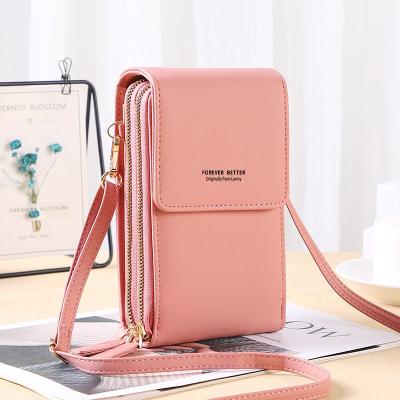 China Fashion Mini Messenger Shoulder Handbag Wallet, Touch Screen Small Cross - Body Cell Phone Purse Bag for Women for sale