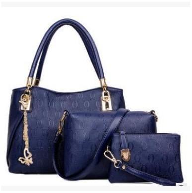 China Fashion Fashion Ladies 3 PCs Set Women Handbags Set Ladies Handbag Designer Bags For Women PU Compound Bag for sale