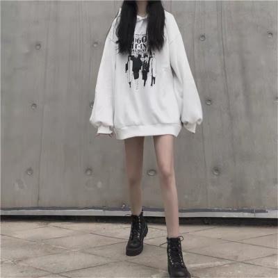 China Autumn style outfit lady hoodie loose languid sleeve anti-shrink style long western dress jacket for women for sale