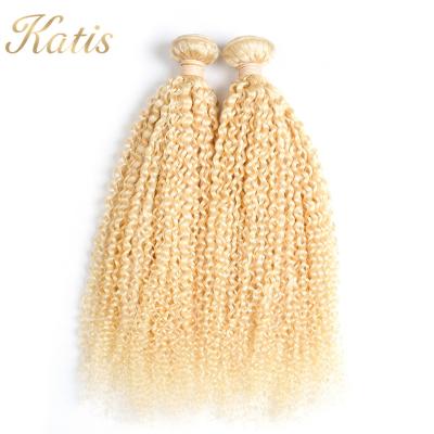 China Can Be Free Sample 613 Cuticle Aligned Bleached Virgin Hair Extension , Russian Blonde Virgin Hair Bundles for sale