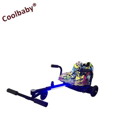 China 8 Kilometer COOLBABY Kids Handle Go Kart Hoverboard Bracket Pedal Go Kart For Three Wheel Electric Scooter for sale