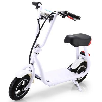 China Key+Power Indicator/Electronic Horn/E-scooter Electronic Comfortable Seat Wholesale Coolbaby Scooter Horn Led White Electric Scooters for sale