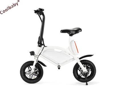 China COOLBABY Aluminum Folding Bike 15.6 Inch 36v 350w Hidden Battery Electric Folding Bike Foldable Bike for sale