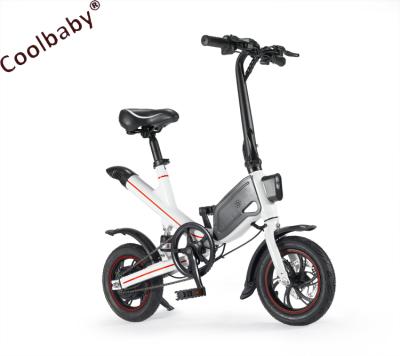 China COOLBABY Folding Bike Folding Bike 12 Inch 36v 6.6AH Battery Aluminum Electric Foldable Bicycle Foldable Bicycle for sale