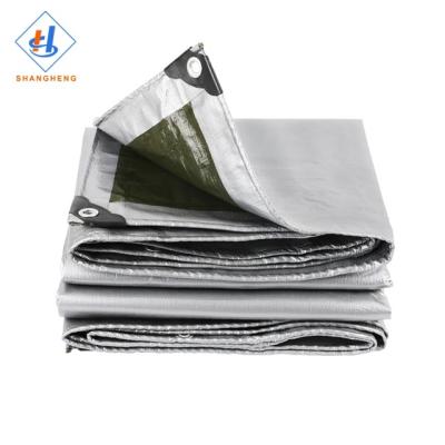 China Double Faced Silver Running Pe Tarpaulin Pe Tarpaulin Green PP Tarpaulin Width for sale