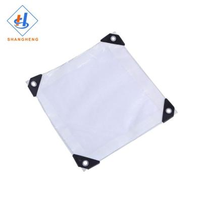 China Double Faced Pe Plastic Tarpaulin Market White Tarpaulin for sale