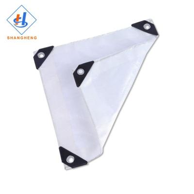 China Double faced white plastic tarpaulin roll pe tarpaulin canvas for sale