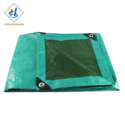 China Double Faced Dark Green Qingdao Sheet Pe Tarpaulin Plastic Pe Tarpaulin Cover for sale