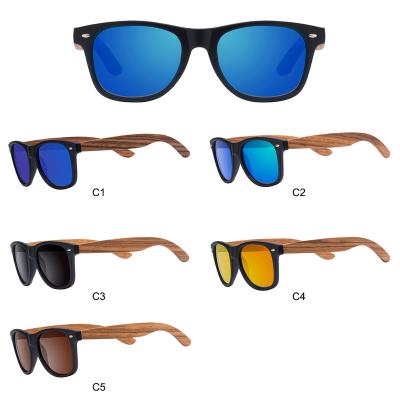 China Fashion Sunglasses 2020 trendy PC frame wooden polarized sunglasses manufacturer custom wood eye glasses for sale