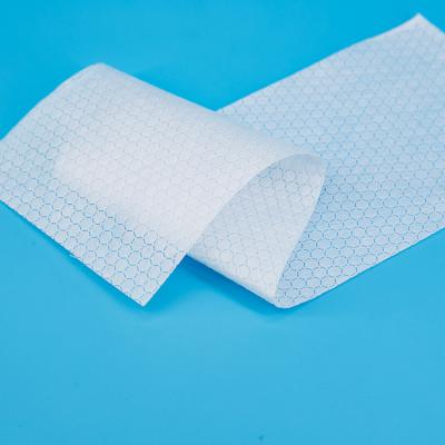 China Waterproof Hot Sale Baby Diaper Super Soft Honeycomb SSS/SS Hydrophilic Non Woven Fabric Material for sale