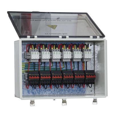 China DC String Box Junction Box Solar Panel IP65 DC String Box 6 Input 6 Output BHS-6/6 1000V for sale