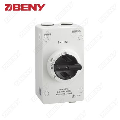 China 2020 NEW 1000V DC Insulation Solar Switch IP66 DC-PV2 BYH-32 Standard for sale