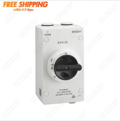 China 1000V 32A DC Isolation Switch 4 Pole / PV Isolator / DC Isolator BYH-32 for sale