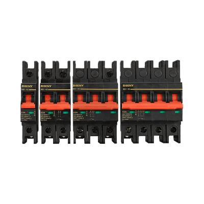 China DC 3A~63A Circuit Breaker 1P, 2P, 3P, 4P 6KA for sale