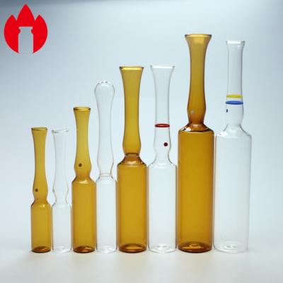 China Glasampulle 1ml-20ml Leere, klare oder Amberfarma Injektionsglasampulle zu verkaufen