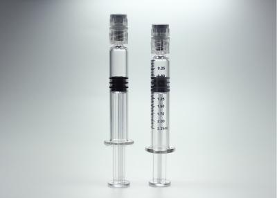 중국 증명서를 주는 Luer 자물쇠 엄밀한 모자 ISO를 가진 2.25ml 유리 미리 주사통 판매용