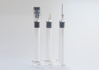 China 1ml verdünnen und langes Glas Prefilled Spritzen-transparente Farbe für Kosmetik zu verkaufen