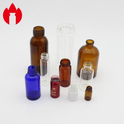 China garrafas de vidro cosméticas dos tubos de ensaio 1ml-100ml de vidro farmacêuticos à venda