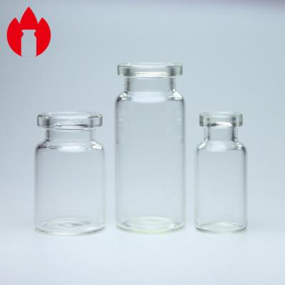 China Frascos de cristal de la pequeña de 10ml 20ml medicina de cristal tubular transparente de los frascos en venta