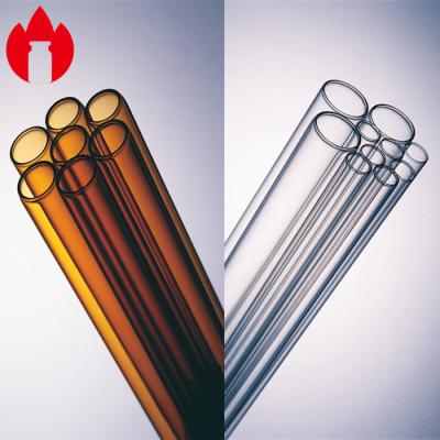 Chine Tubes de verre transparentes ou borosilicate d'ambre ou soude de chaux à vendre