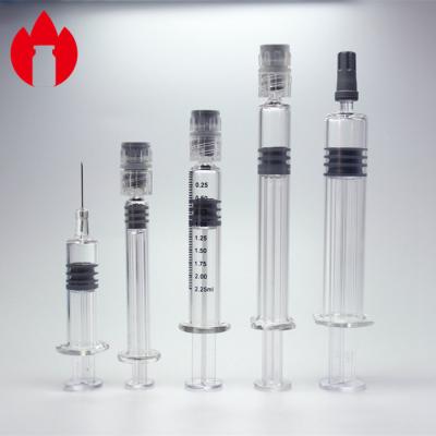 China Prefilled Glass Syringe Meddical Or Cosmetic Glass Prefilled Syringe for sale