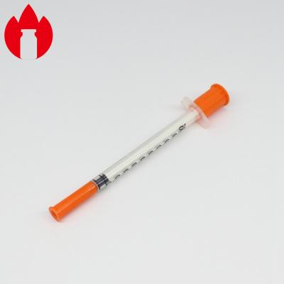 China 1ml injizierbare Plastikmedizin-Spritzen-einzelner Gebrauch des Insulin-pp. zu verkaufen