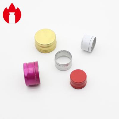 China 20mm 22mm 28mm Aluminium Pilfer Proof Caps For Screw Bottle for sale