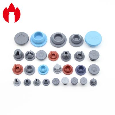 China Rubber Stoppers 13mm 20mm 28mm 32mm Medical Butyl Rubber Stopper for sale