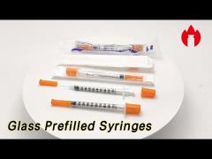 Empty Plastic / Glass Prefilled Syringes Disposable For Medicine