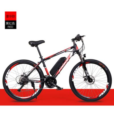 China Aluminum Alloy Aluminum Alloy E Bike 27 Speed ​​Electric Bicycle 26 Inch Mountain Ebike Double Disc Brake 36v 250w Electric Bike For Adult for sale